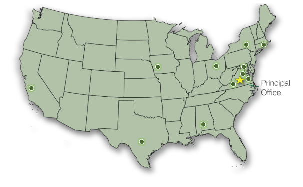 Map of our practice locations